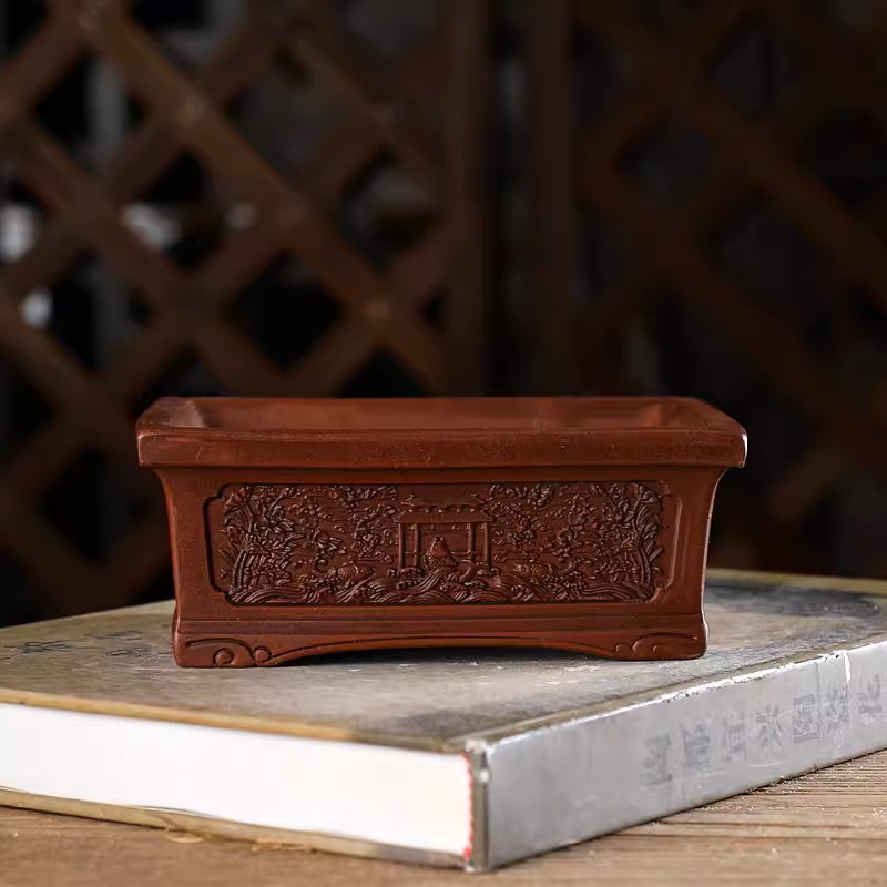 Purple Sand Carved Rectangle B - огляд і ціна Bonsai Garden With Sand