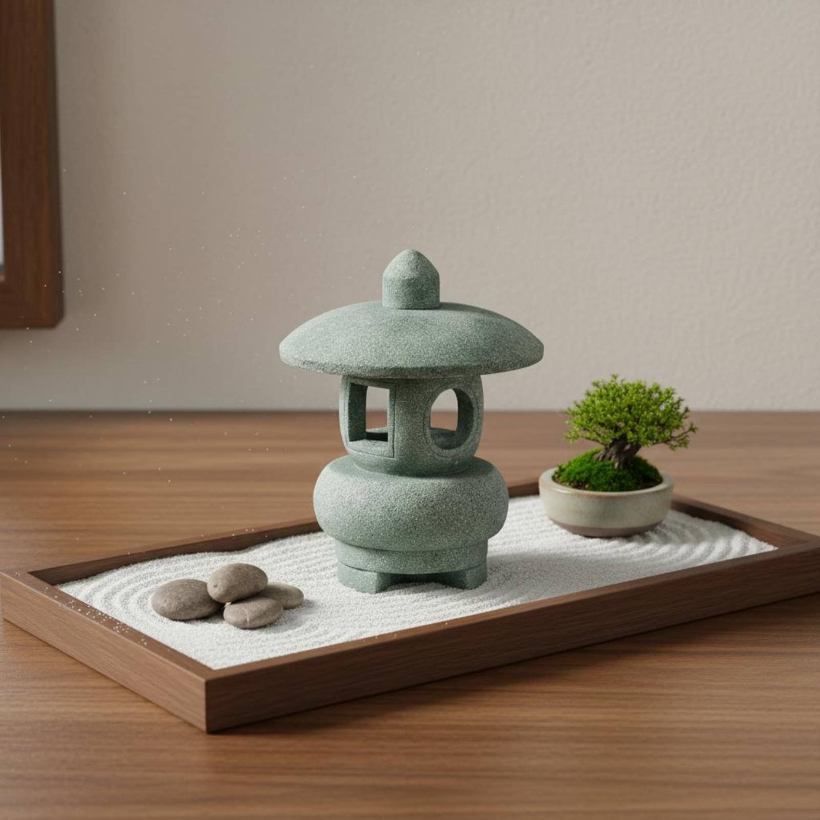 Miniature Stone Lantern Antiqu - огляд і ціна Bonsai Garden Decor