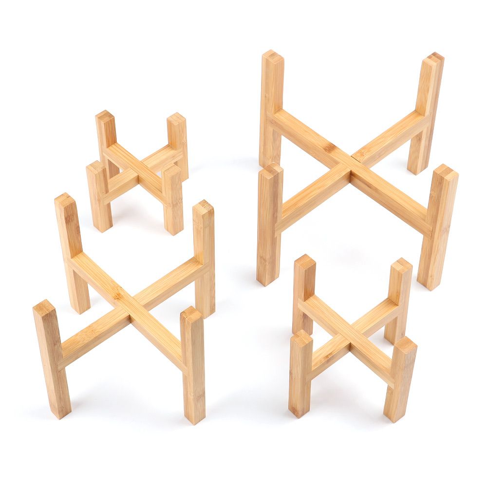 Wood Flowerpot Holder Floor-St - огляд і ціна Bonsai Garden Stand
