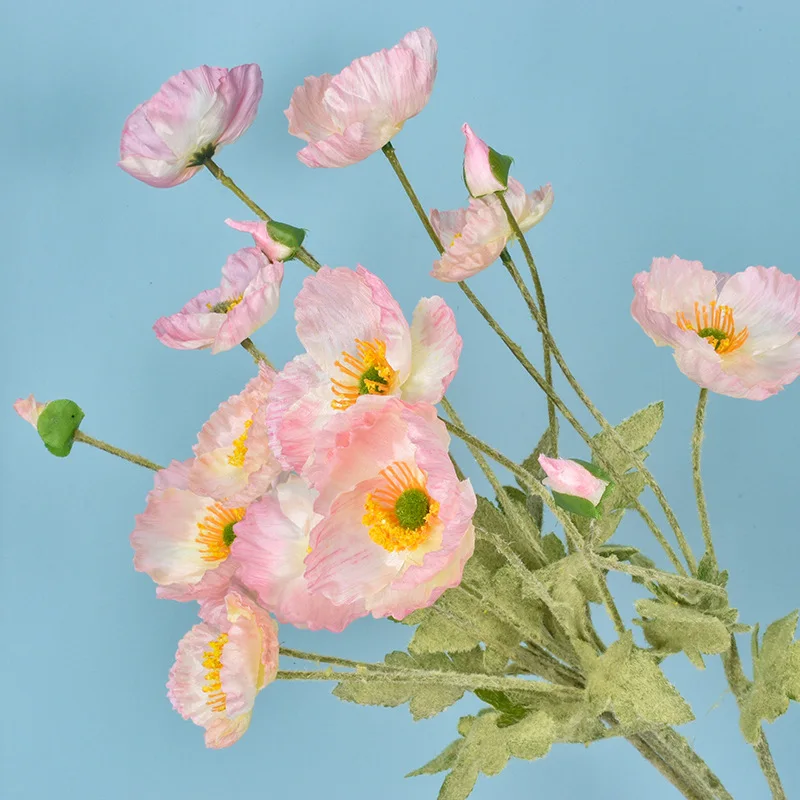4 Head Artificial Flowers Popp - огляд і ціна Bonsai Garden Decor