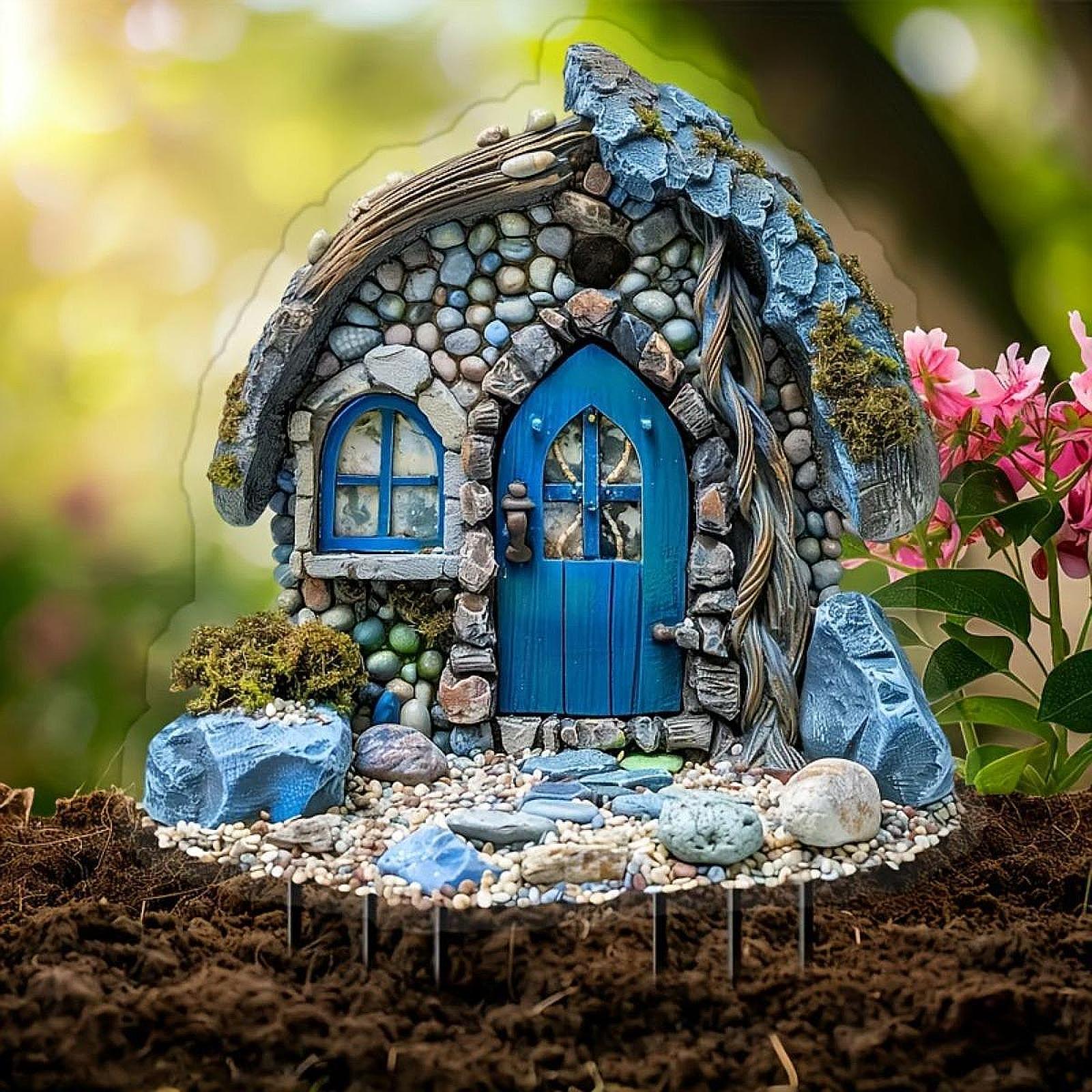 House Decorative Garden Stake  - огляд і ціна Bonsai Garden Backyard