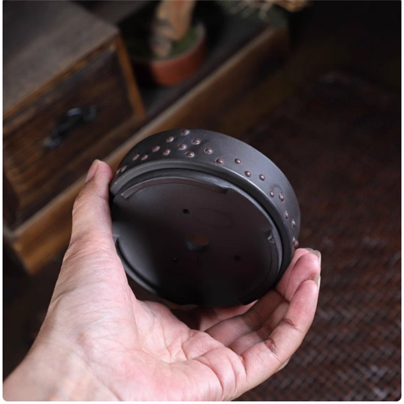 Ceramic Round Bonsai Pot, Drum - огляд і ціна Bonsai Garden With Sand