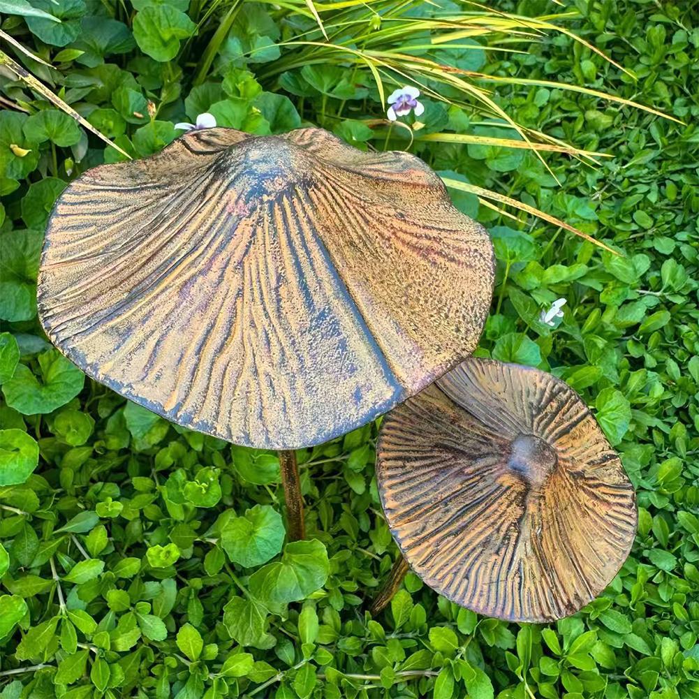 Retro Metal Rusty Mushroom Gar - огляд і ціна Bonsai Gardening