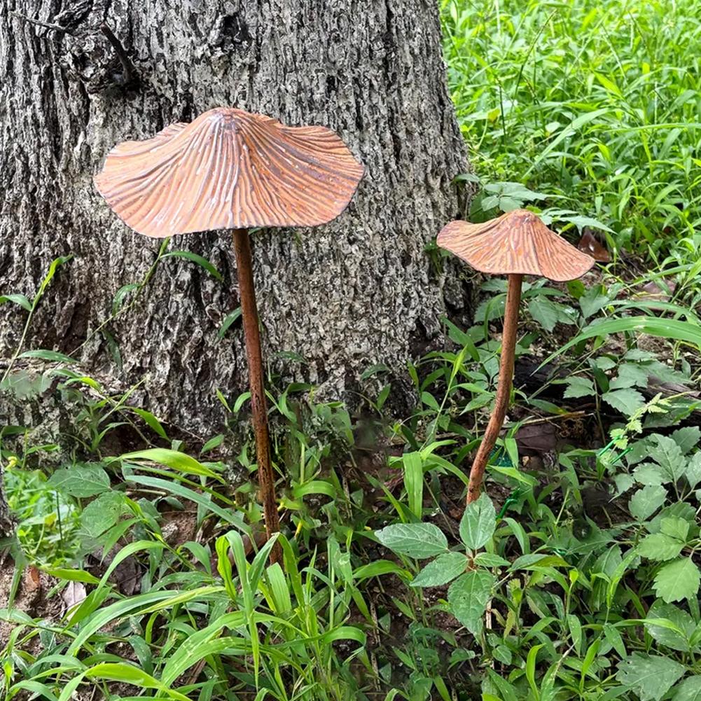 Retro Metal Rusty Mushroom Gar - огляд і ціна Bonsai Gardening