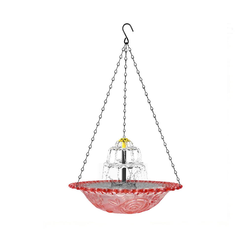 Hanging Solar Powered Birdbath - огляд і ціна Bonsai Garden Backyard