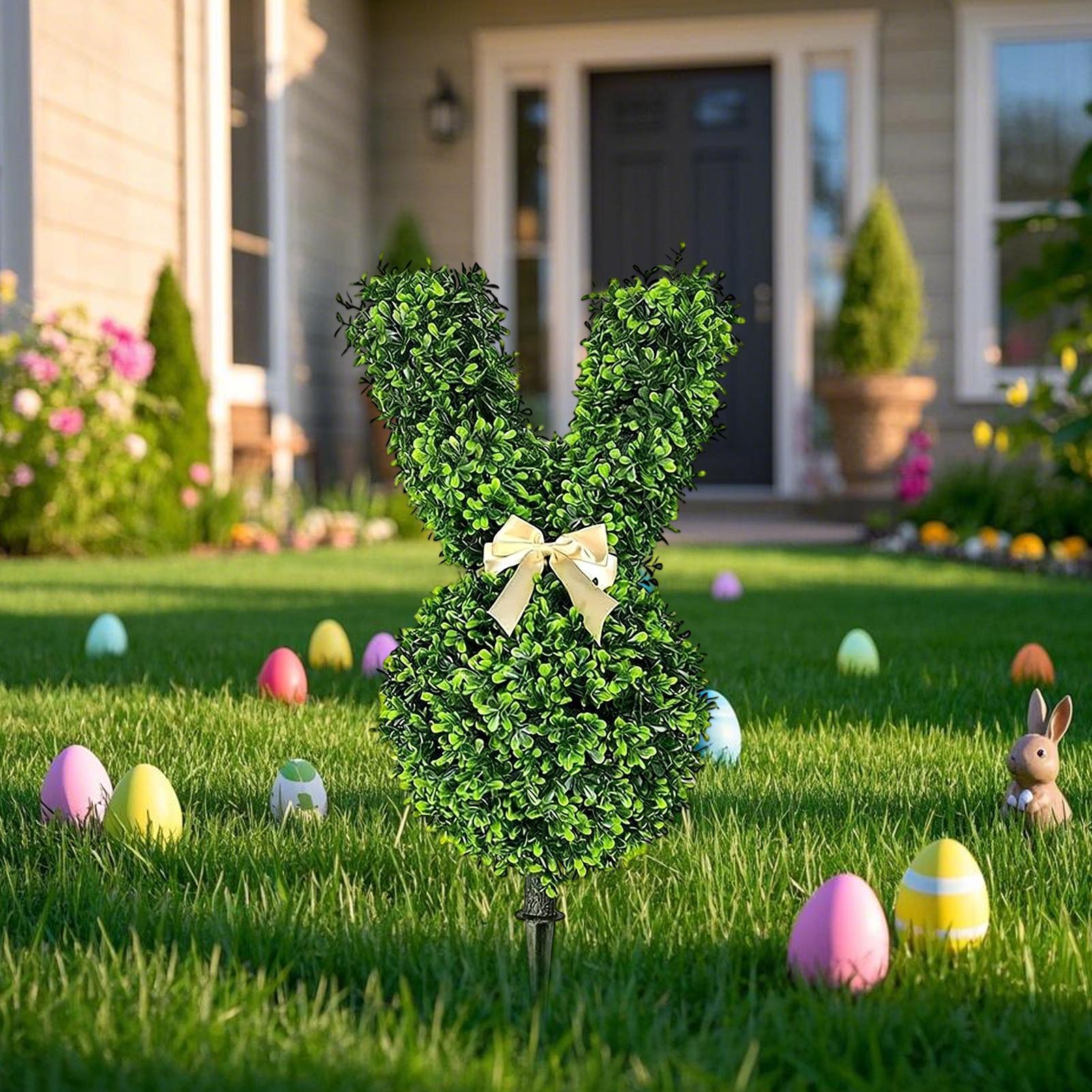 Easter Bunny Faux Tree Spring  - огляд і ціна Bonsai Garden Backyard