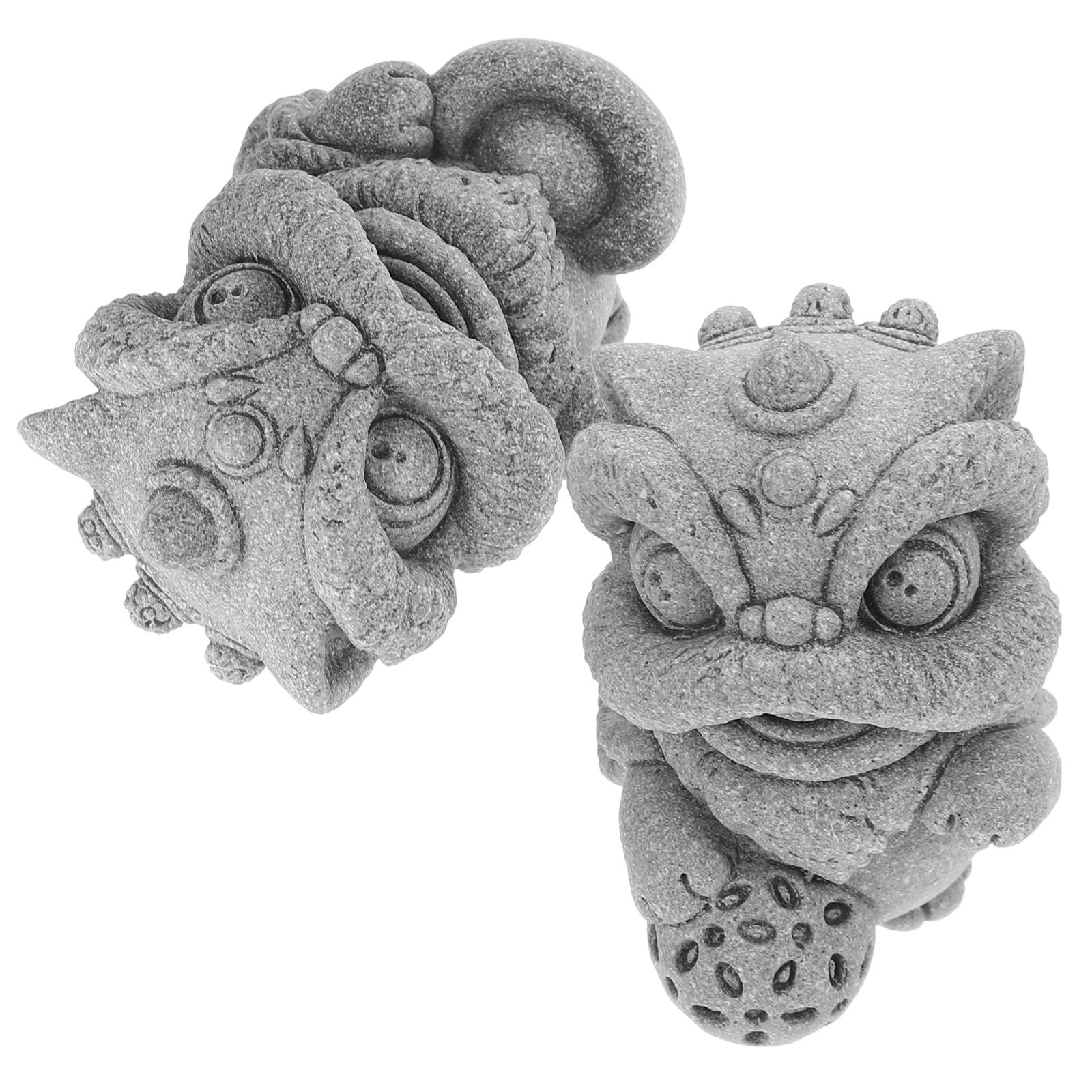 1Pair Small Lion Statue Faux S - огляд і ціна Bonsai Garden Miniature