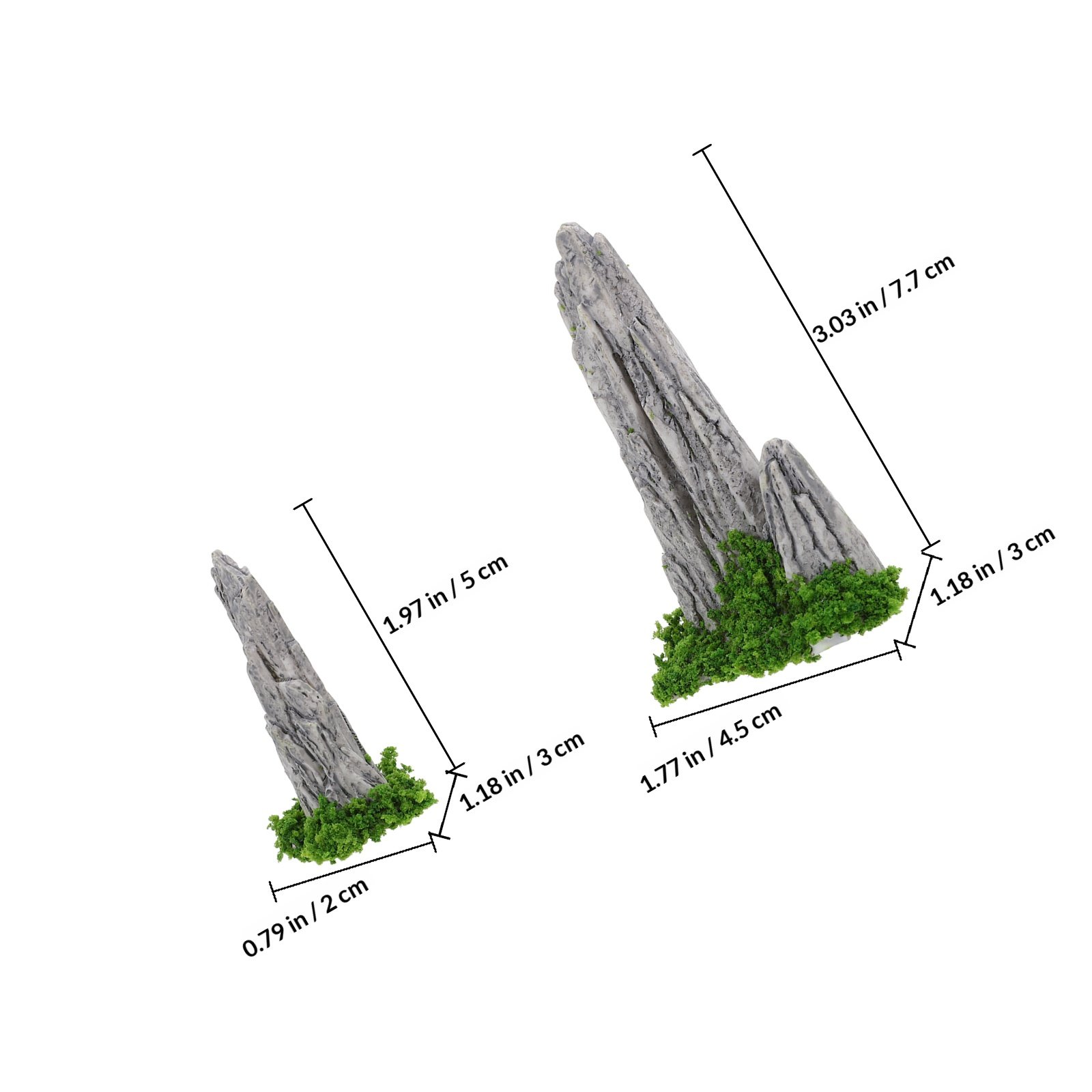 8Pcs Mini Resin Rockery Orname - огляд і ціна Bonsai Garden With Sand