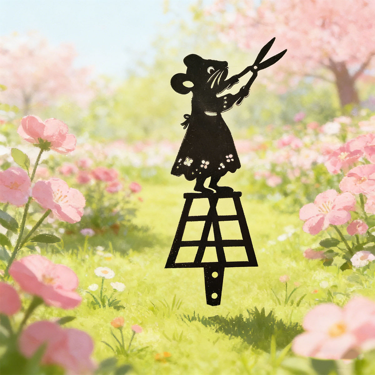 Black Silhouette Line Metal Ga - огляд і ціна Bonsai Garden Decor