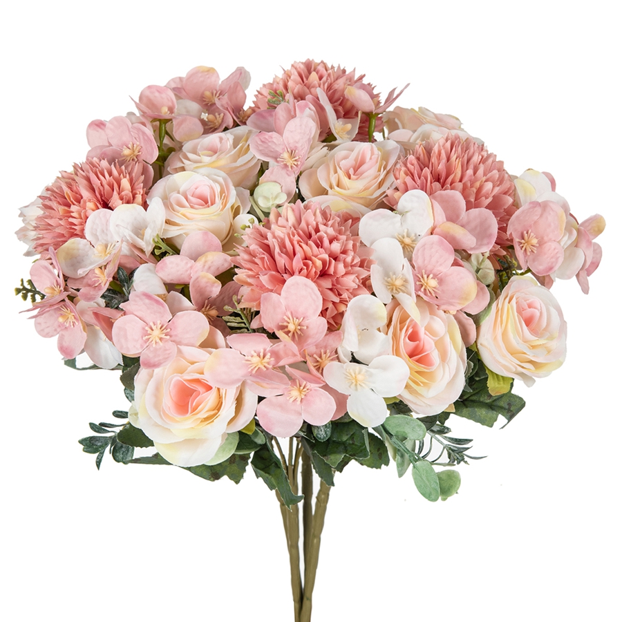1/4pcs Artificial Flower Rose  - огляд і ціна Bonsai Garden Decor