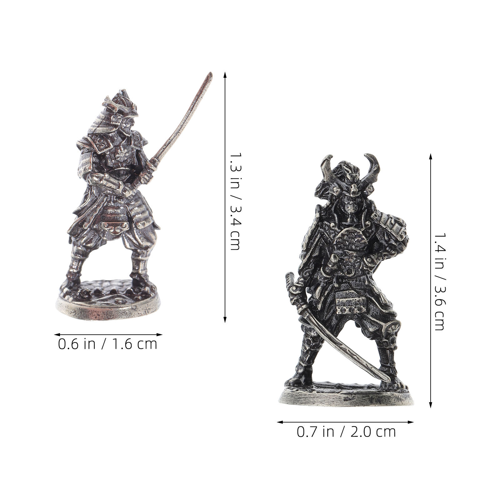 2Pcs Miniature Samurai Statues - огляд і ціна Bonsai Garden Miniature