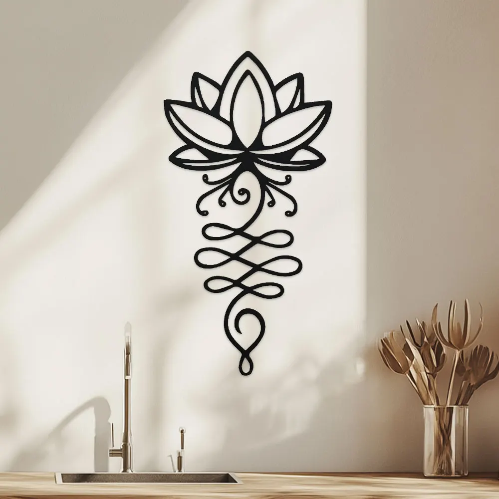 Lotus Wall Decoration,Metal Bl - огляд і ціна Bonsai Garden Decor