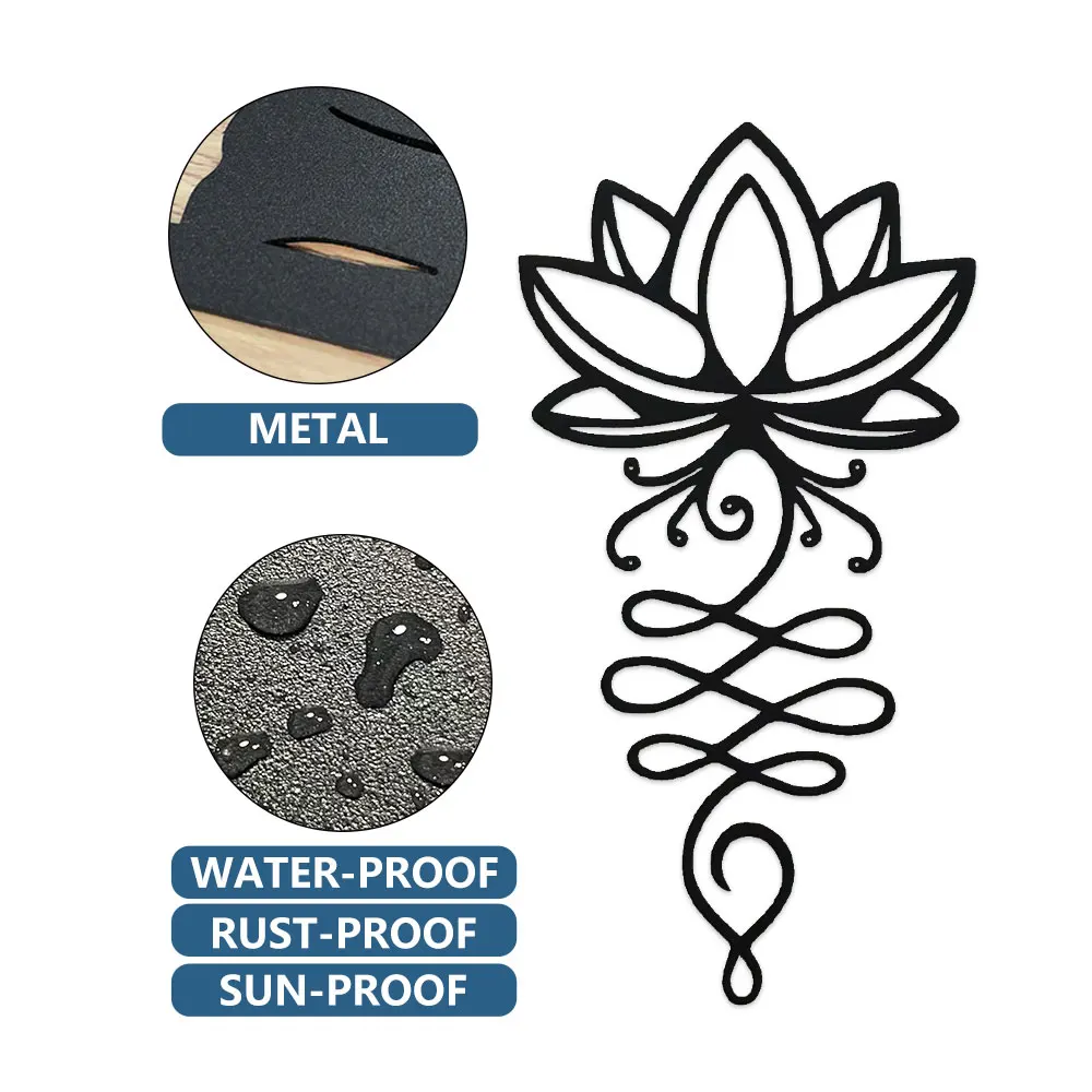 Lotus Wall Decoration,Metal Bl - огляд і ціна Bonsai Garden Decor