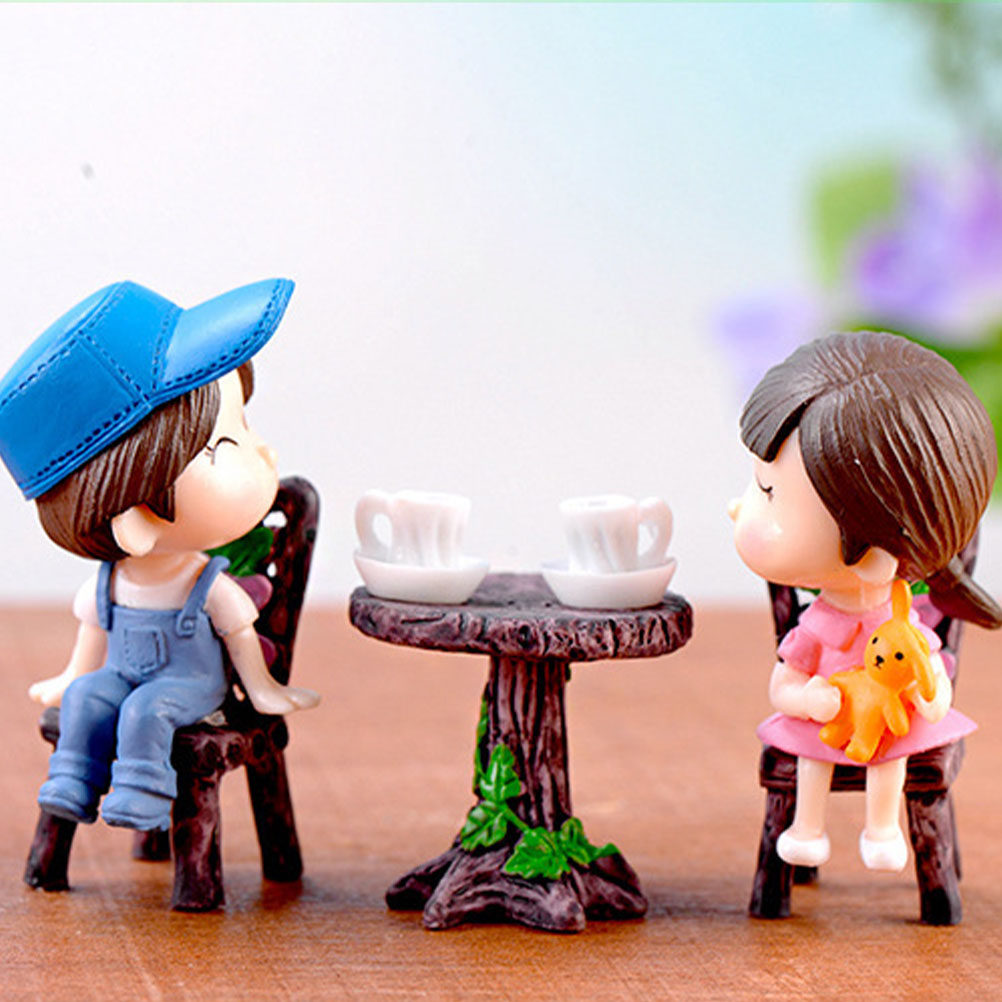 5Sets Resin Miniature Chair Ta - огляд і ціна Bonsai Garden Miniature